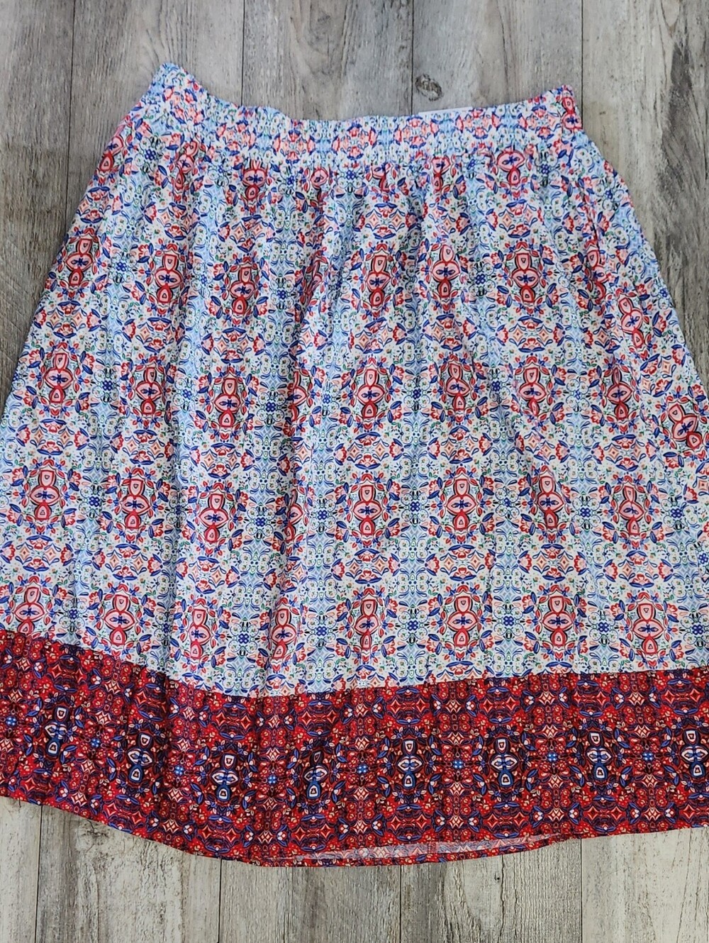 Croft & Barrow patterned midi skirt